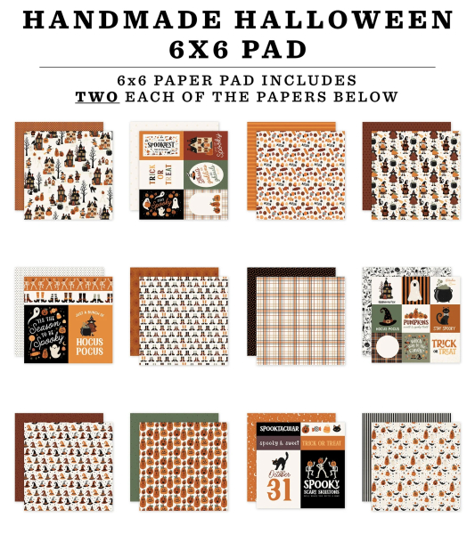 Handmade Halloween 6x6 Paperpad - Carta Bella