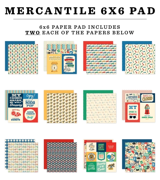 Mercantile 6x6 Paperpad - Carta Bella
