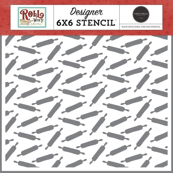Rolling Pin, Schablone - Carta Bella
