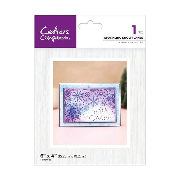 Sparkling Snowflakes, 3D Embossingfolder - Crafter's Companion