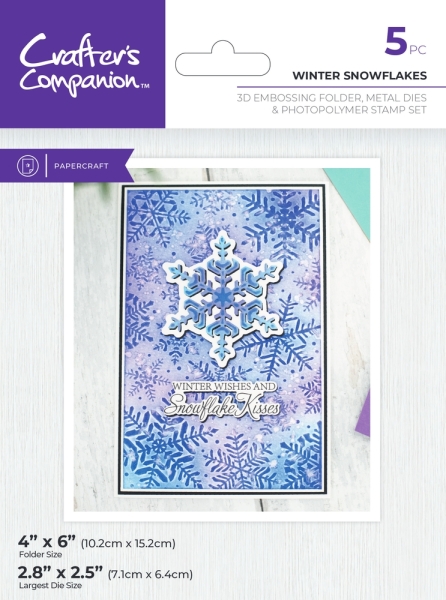 Winter Snowflakes, 3D Prägefolder & Stanze - Crafter's Companion