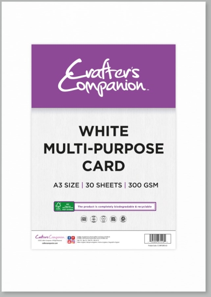 White Multi-Purpose Stamping Card - Spectrum Noir