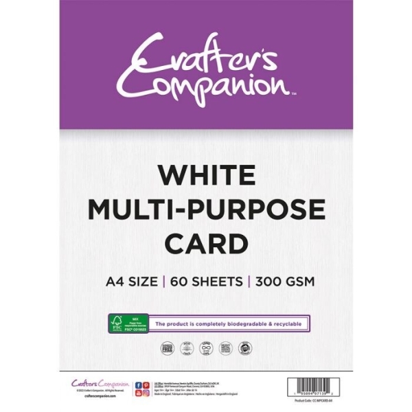 White Multi-Purpose Stamping Card - Spectrum Noir