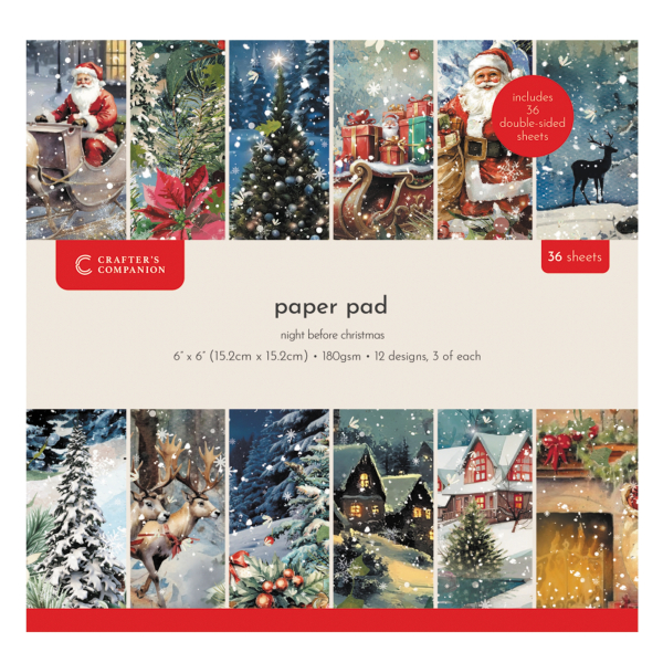 Night Before Christmas 6x6 Paper Pad - Crafter's Companion