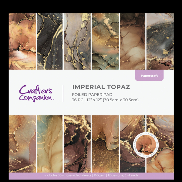 Imperial Topaz 12x12 Paperpad - Crafter's Companion