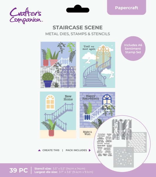 Staircase Scene, Stempel, Stanzen & Schablonenset - Crafter's Companion