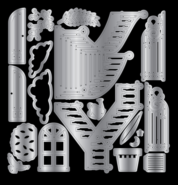 Staircase Scene, Stempel, Stanzen & Schablonenset - Crafter's Companion