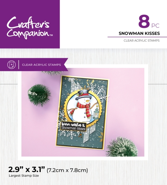 Snowman Kisses, Clearstamp - Crafter's Companion