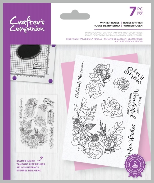 Winter Roses, Clearstamp - Crafter's Companion