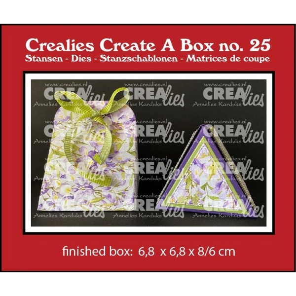 Create A Box #25 Triangle Box, Stanze - Crealies