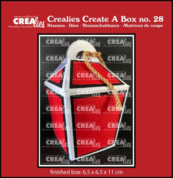 Create A Box #28 Take Out Box with Handle, Stanze - Crealies