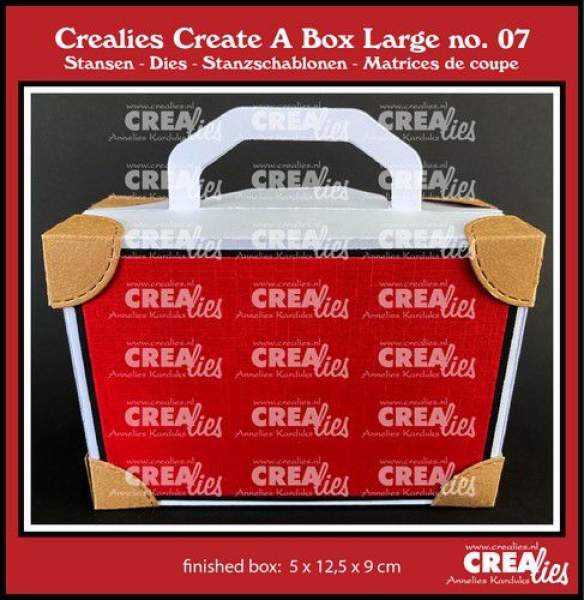 Create A Box Large #7 Koffer, Stanze - Crealies