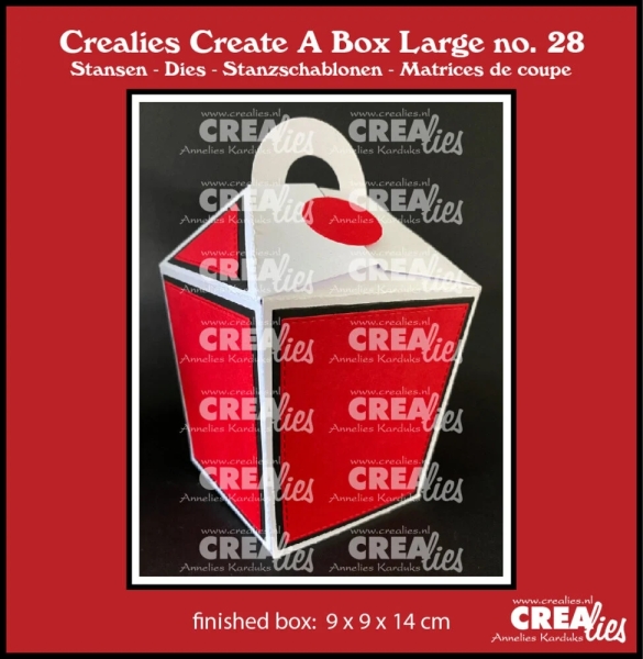 Create A Box Large #28 Take Out Box with Handle, Stanze - Crealies