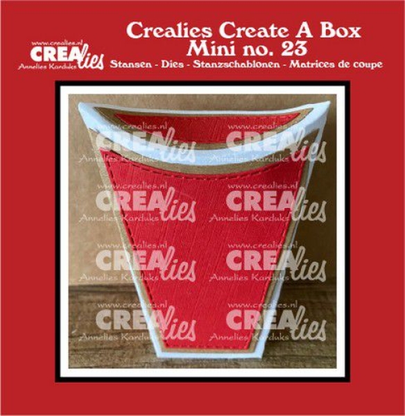 Create A Box Mini #23 Standing Pillowbox, Stanze - Crealies