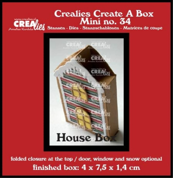 Create A Box Mini #34 Haus Box, Stanze - Crealies
