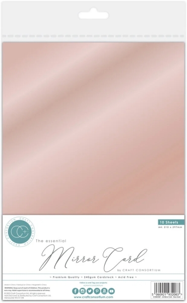 Mirror Card, Rose Gold - Craft Consortium