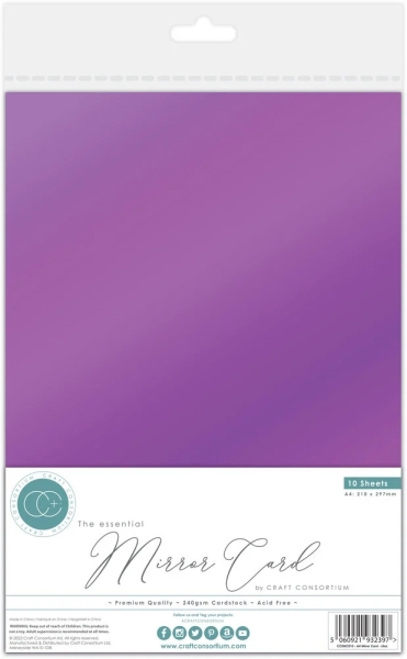Mirror Card, Lilac - Craft Consortium