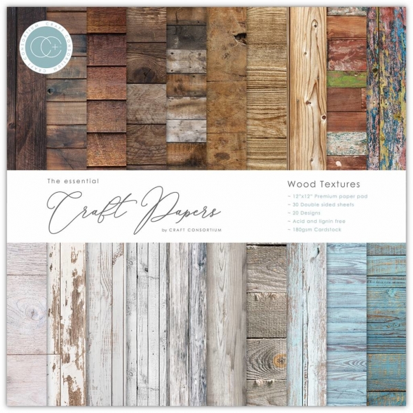 Wood Textures 12x12 Paper Pad - Craft Consortium