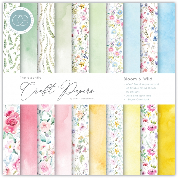 Bloom & Wild 6x6 Paper Pad - Craft Consortium