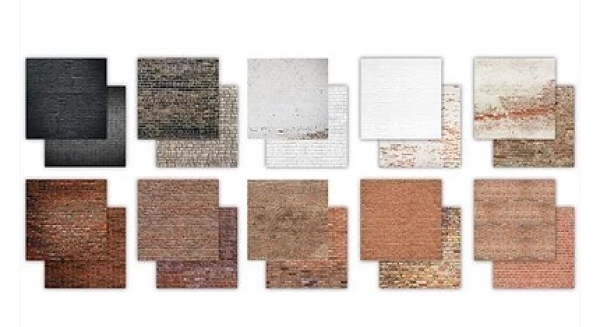 Brick Textures, Earth 6x6 Paper Pad - Craft Consortium