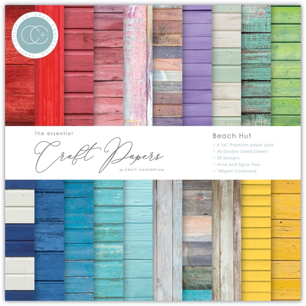 Beach Hut 6x6 Paper Pad - Craft Consortium