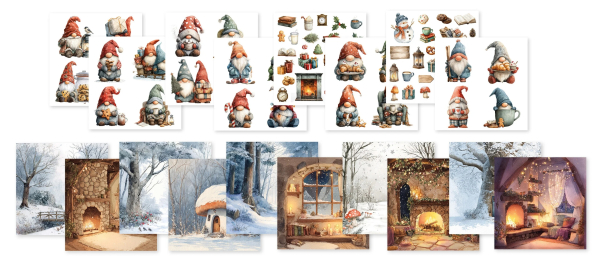 James the Gnome, Collage Paperpad - Studiolight