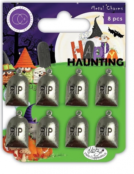 Happy Haunting, Metal Charms Graves - Craft Consortium