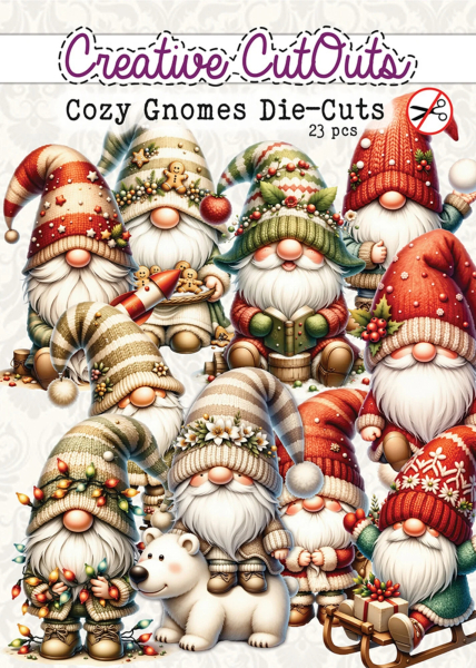 Cozy Gnomes, Die-Cuts - Creatief Art