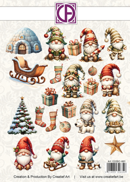 Cozy Gnomes, Die-Cuts - Creatief Art