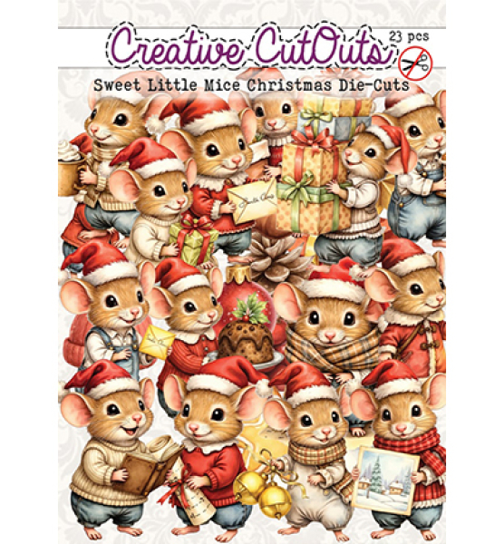 Sweet Little Mice Christmas, Die-Cuts - Creatief Art