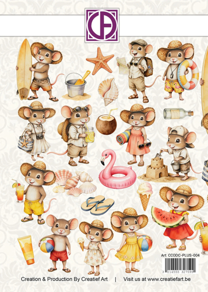 A Mice Vacation, Die-Cuts - Creatief Art