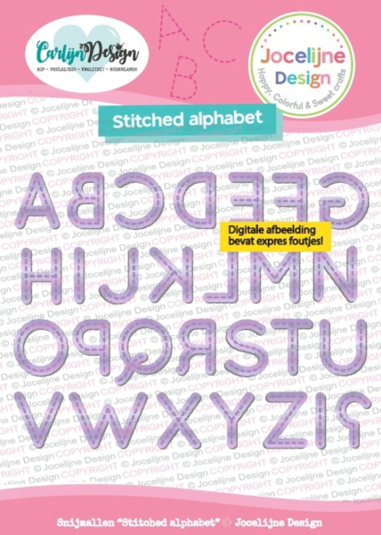 Stitched Alphabet, Stanze - CarlijnDesign