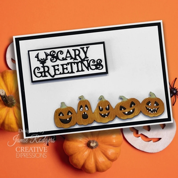 Halloween Pumpkin Border, Stanze - Creative Expressions