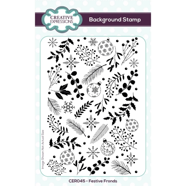 Festive Fronds, Background Stamp - Creative Expressions