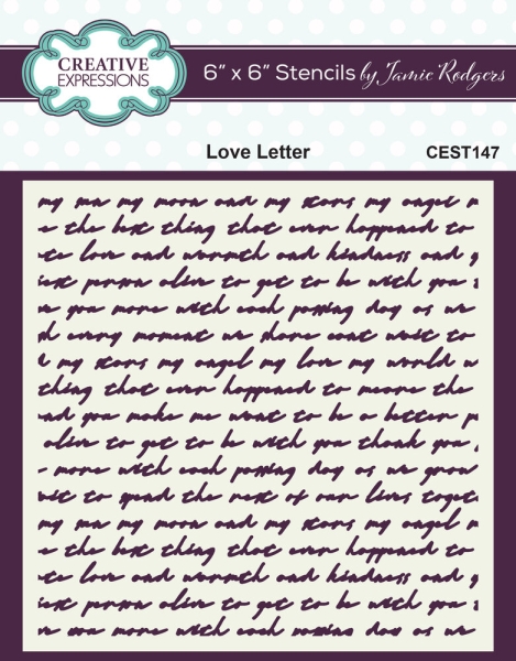 Love Letter, Schablone - Creative Expressions
