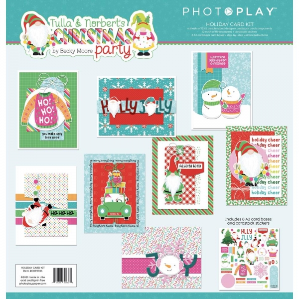 Tulla & Norbert's Christmas Party, Card Kit - Photoplay