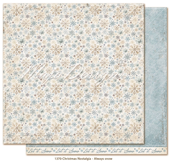 Christmas Nostalgia - Always Snow, Designpapier - Maja Design
