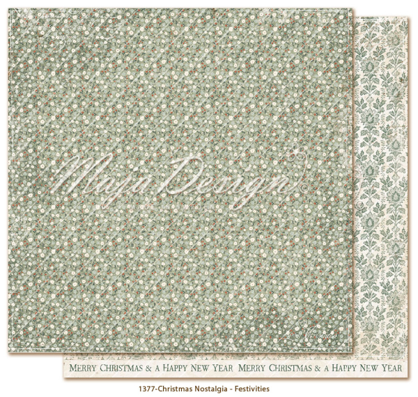 Christmas Nostalgia - Festivities, Designpapier - Maja Design