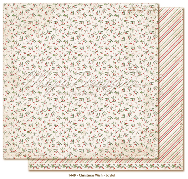 Christmas Wish - Joyful, Designpapier - Maja Design