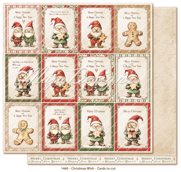 Christmas Wish - Cards To Cut, Designpapier - Maja Design
