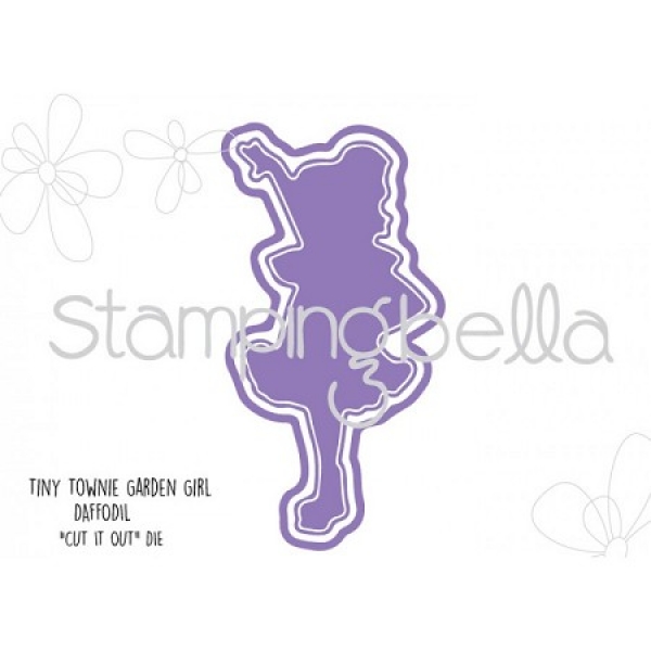 Tiny Townie Garden Girl Daffodil, Stanze - Stamping Bella