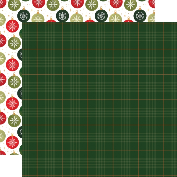 Christmas Joy - Christmas Time Tartan, Designpapier - Echo Park Paper