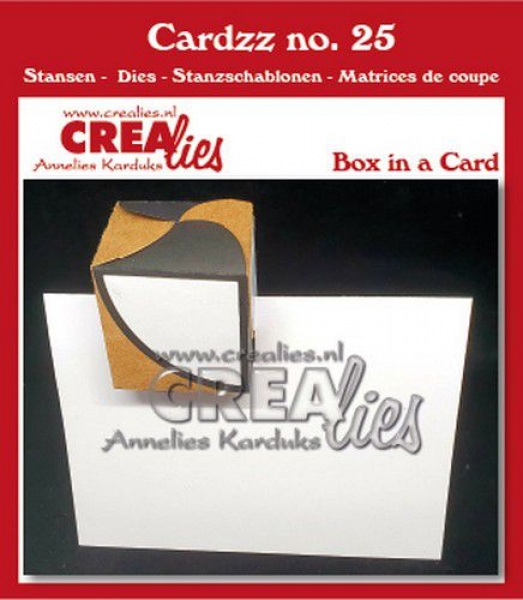 Cardzz #25 Box in a Card, Stanze - Crealies