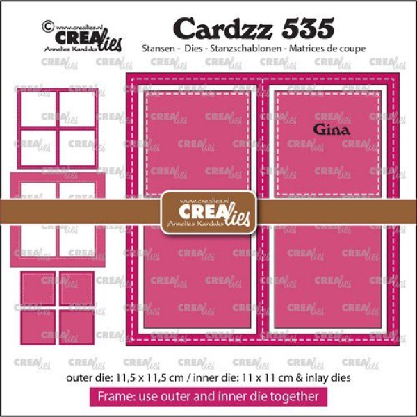 Frame & Inlay 4 Square, Stanze - Crealies