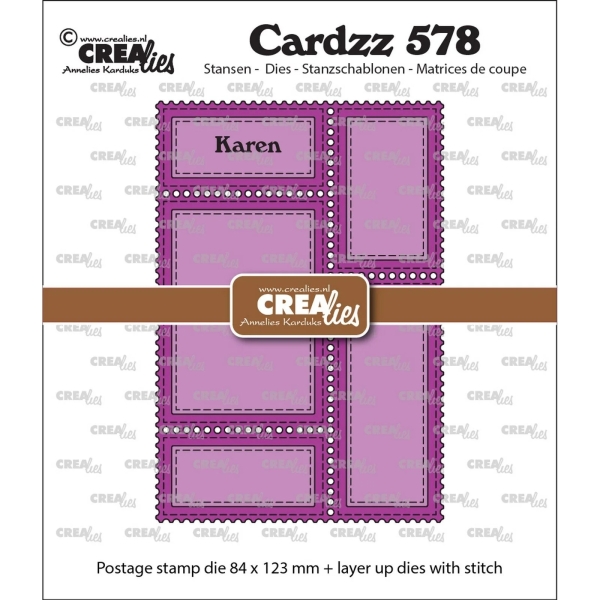 Postage Frame with Stitched Layer, Stanze - Crealies