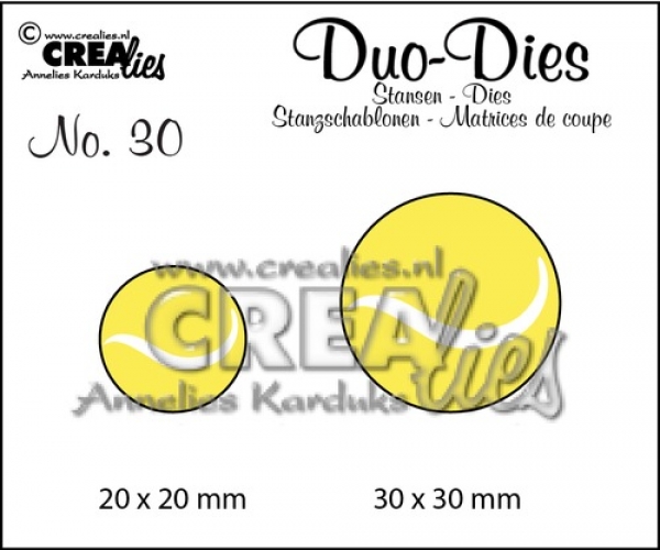 Duo #30 Tennisbälle, Stanze - Crealies