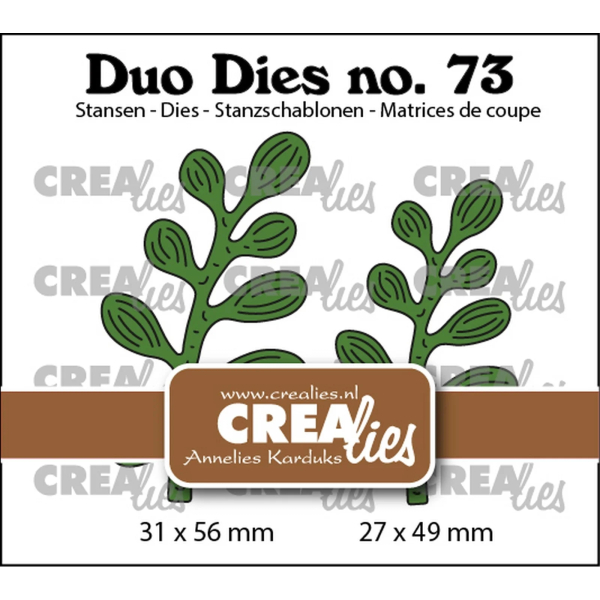 Duo #73 Blätter, Stanze - Crealies