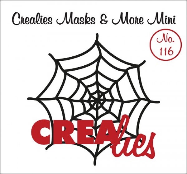 Masks & More Mini #116 Spiderweb, Clearstamp - Crealies