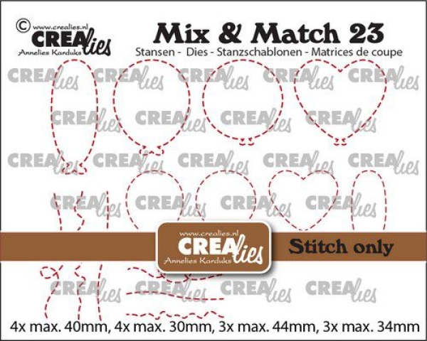 Mix&Match #23 - Balloons (Stitch only) - Crealies