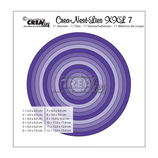 Crea-Nest-Lies XXL #07 Circles, Stanze - Crealies